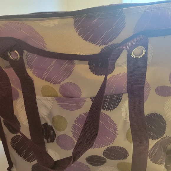 31 Gifts Large Purple Polka Dot Bag solofficialkw.com